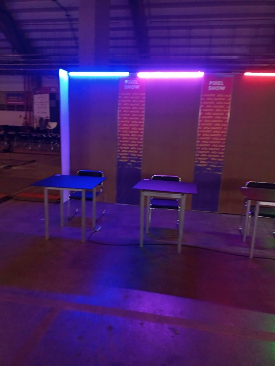 Estrutura montada para o Pixel Show no Estádio Mané Garrincha em Brasília 3